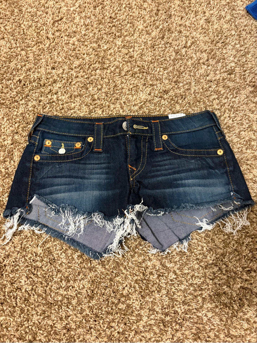Vintage True Religion World Tour/Joey cutoffs in size 27 (great condition)